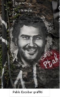 Graffiti of Pablo Escobar